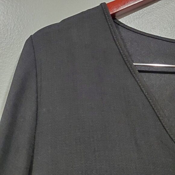 Altar'd State Women's Black Long-Sleeve Tiered Babydoll Dress Peasant Boho Sz L - Picture 7 of 14